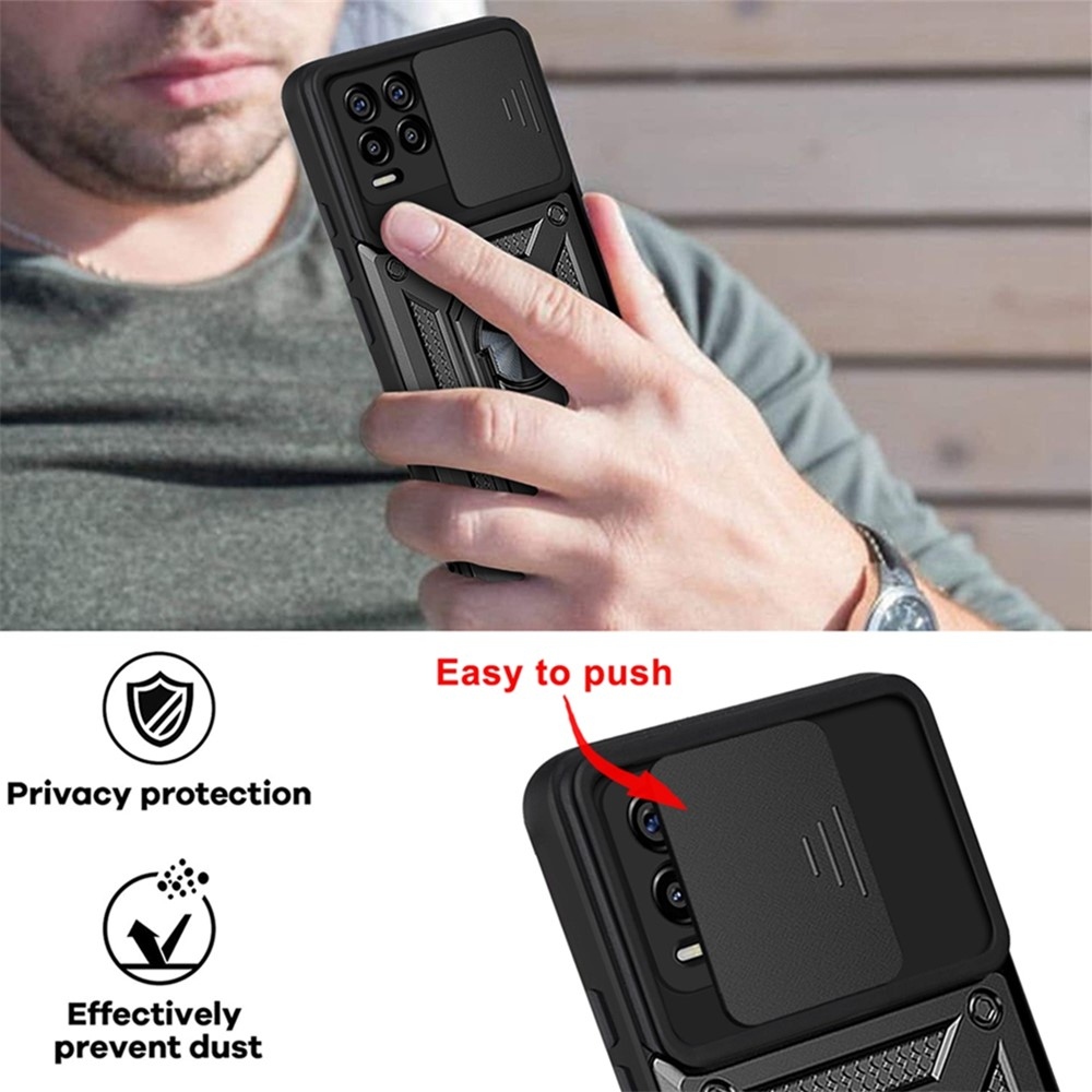 Slide odolný kryt na Realme 8/8 Pro - černý