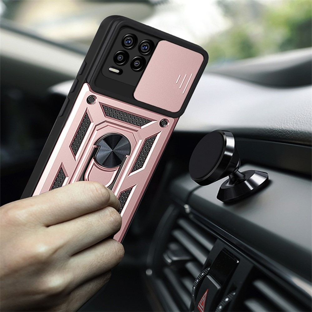 Slide odolný kryt na Realme 8/8 Pro - růžovozlatý