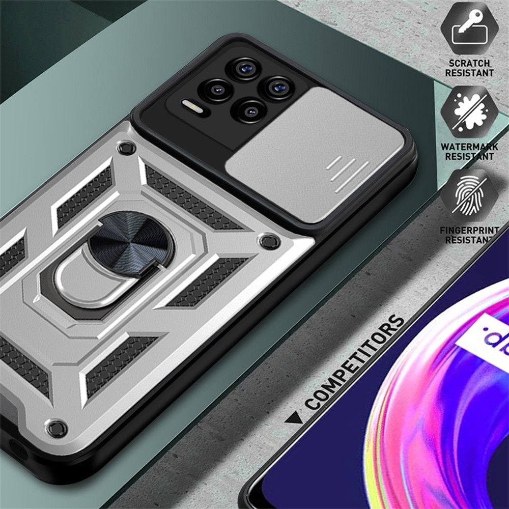 Slide odolný kryt na Realme 8/8 Pro - stříbrný