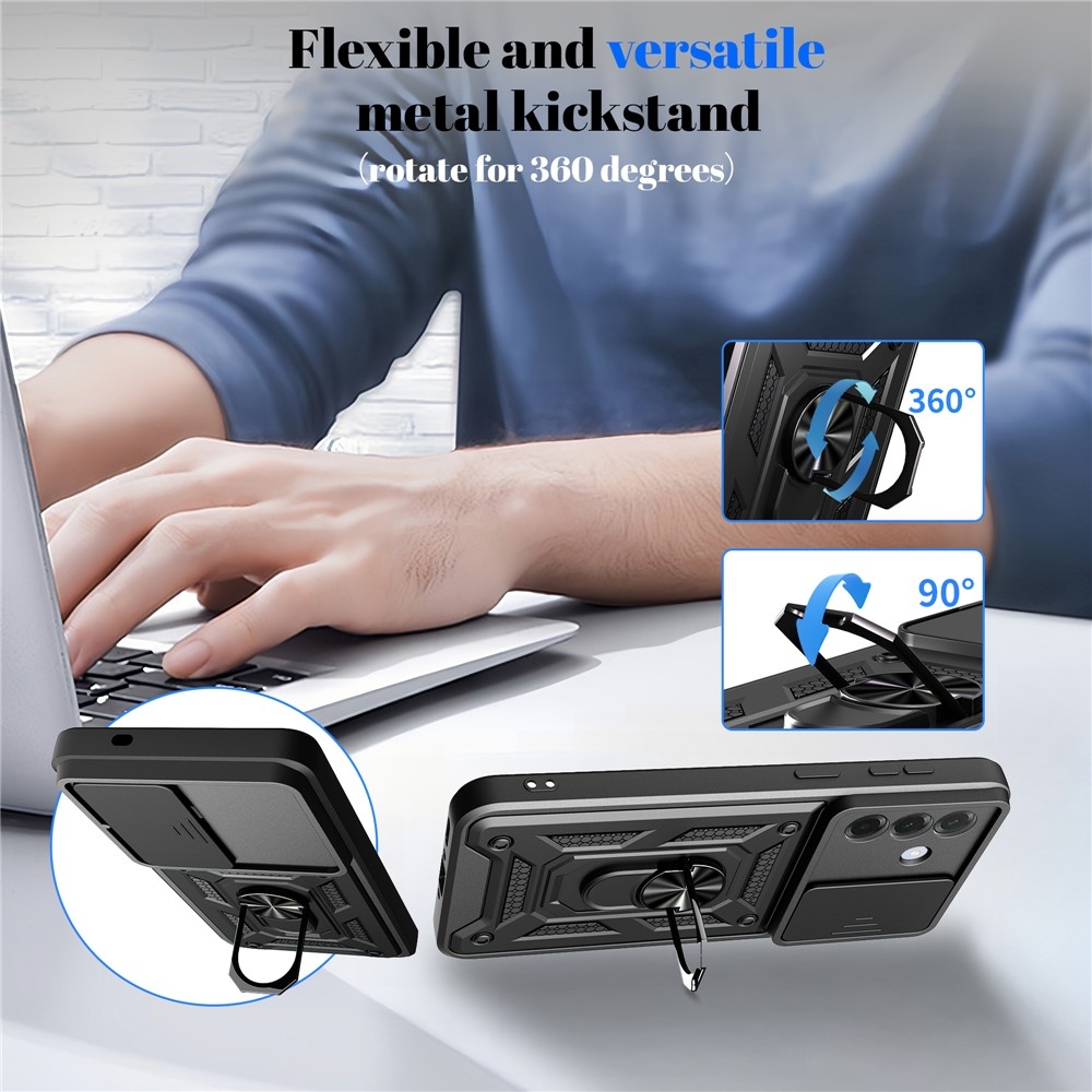 Slide odolný kryt na Samsung Galaxy A37 5G - černý