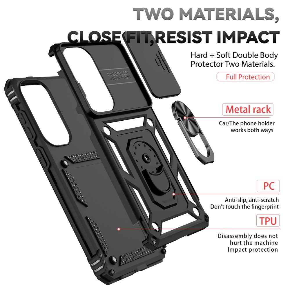 Slide odolný kryt na Samsung Galaxy S26+ - černý