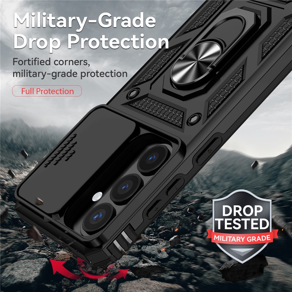 Slide odolný kryt na Samsung Galaxy S26 - černý