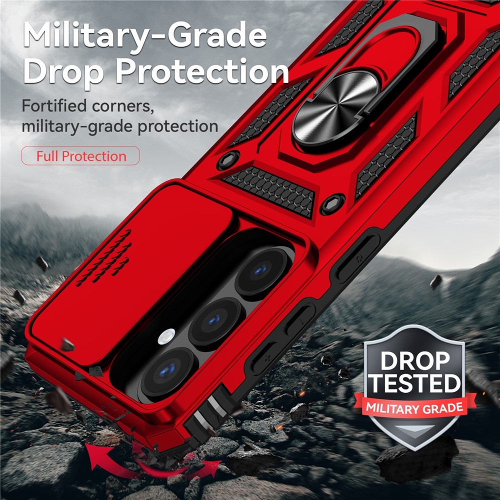 Slide odolný kryt na Samsung Galaxy S26 - červený