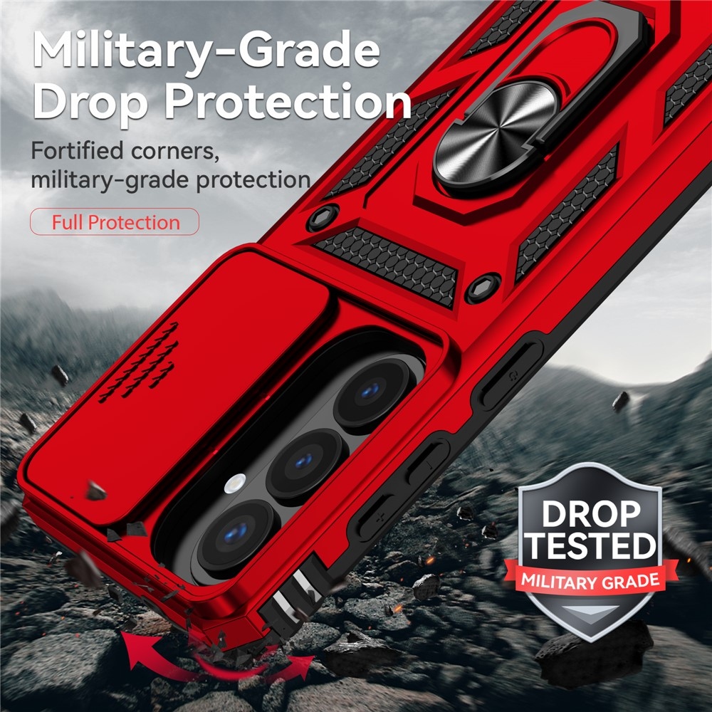 Slide odolný kryt na Samsung Galaxy S26+ - červený