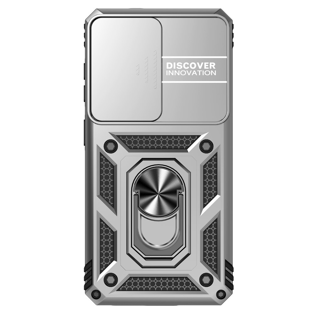 Slide odolný kryt na Samsung Galaxy S26 - stříbrný