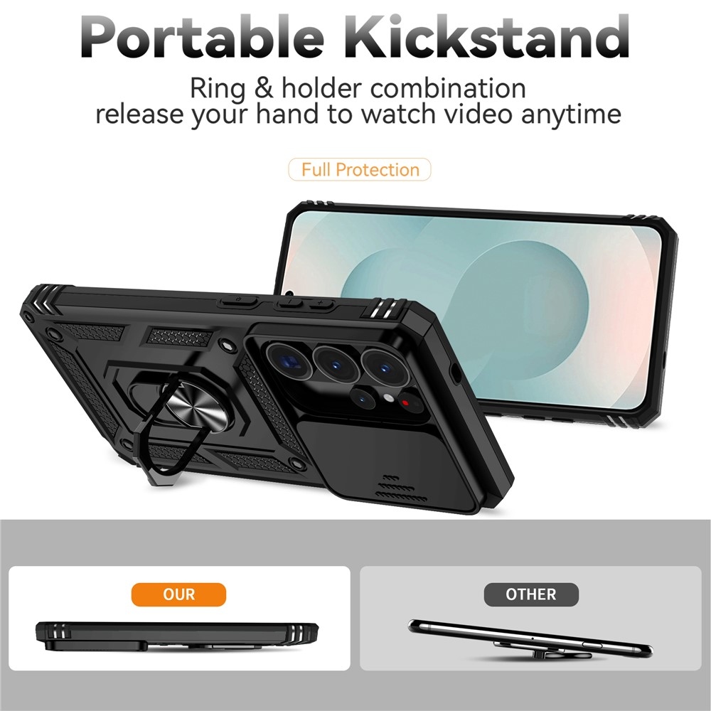 Slide odolný kryt na Samsung Galaxy S26 Ultra - černý