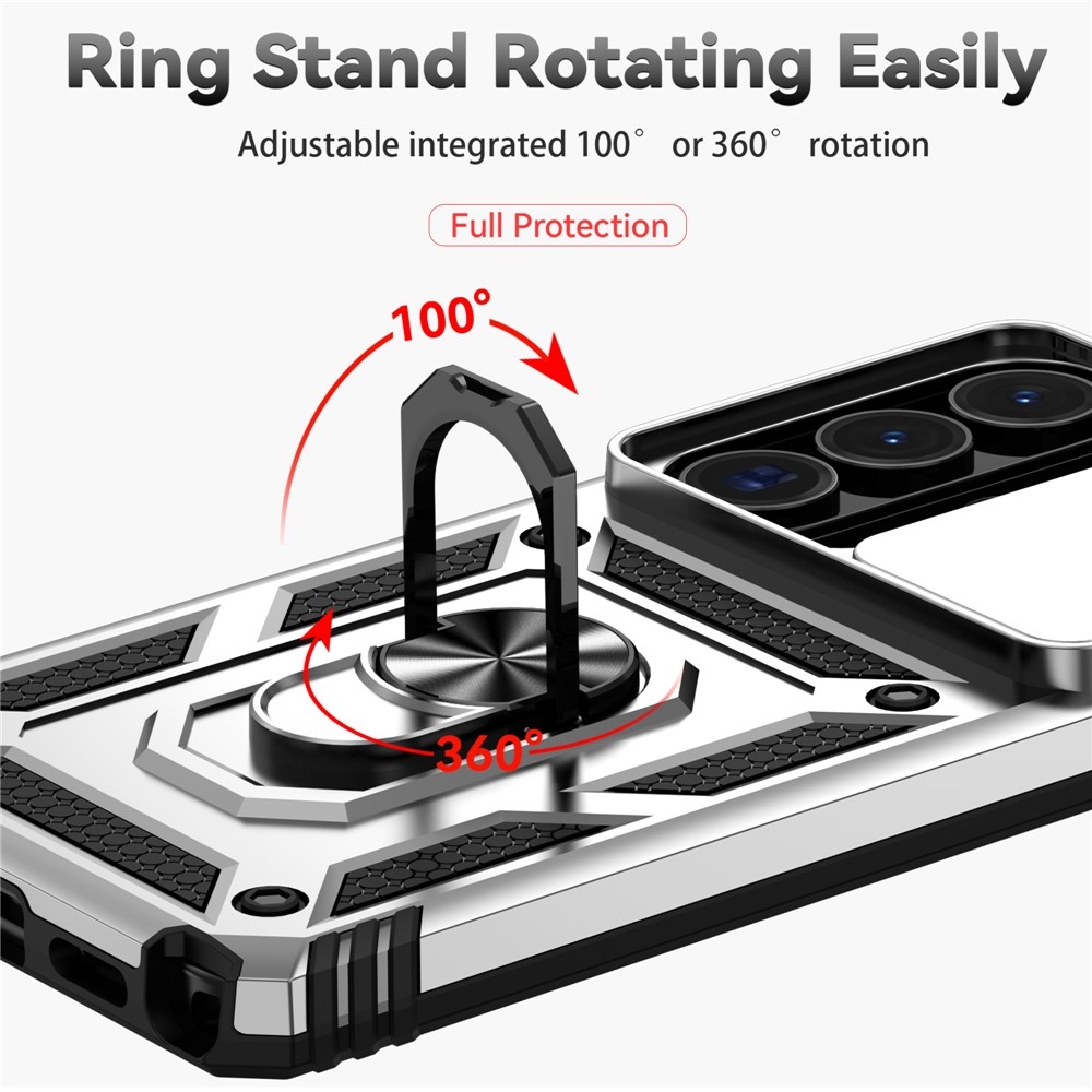 Slide odolný kryt na Samsung Galaxy S26 Ultra - stříbrný