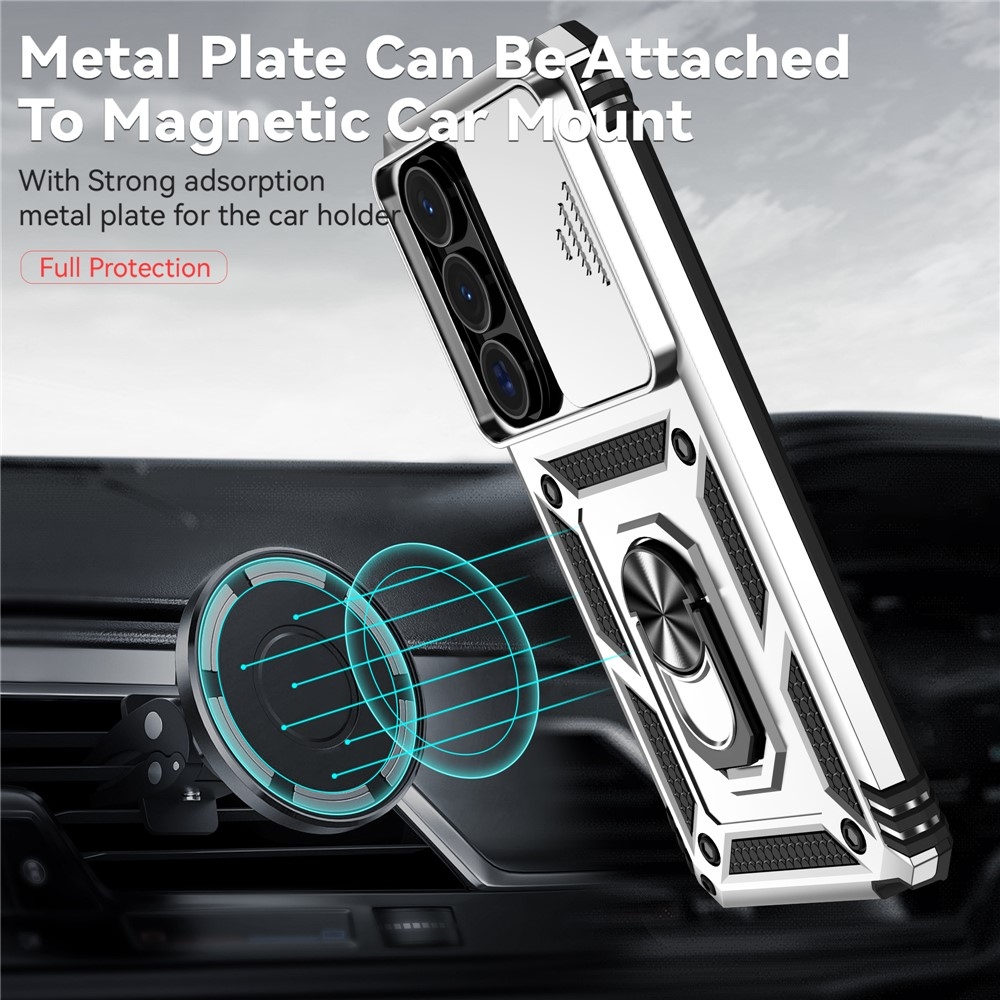 Slide odolný kryt na Samsung Galaxy S26 Ultra - stříbrný