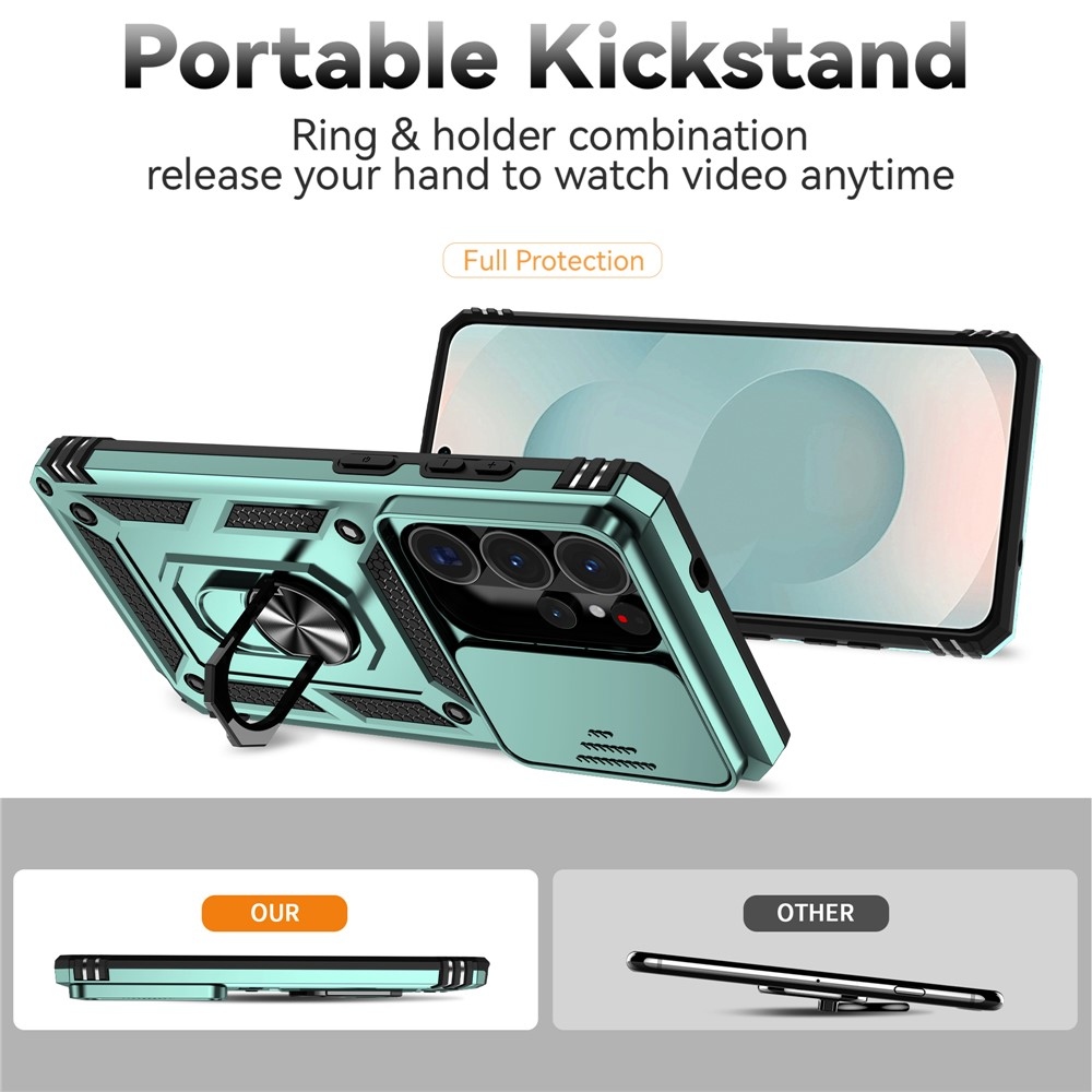 Slide odolný kryt na Samsung Galaxy S26 Ultra - zelený