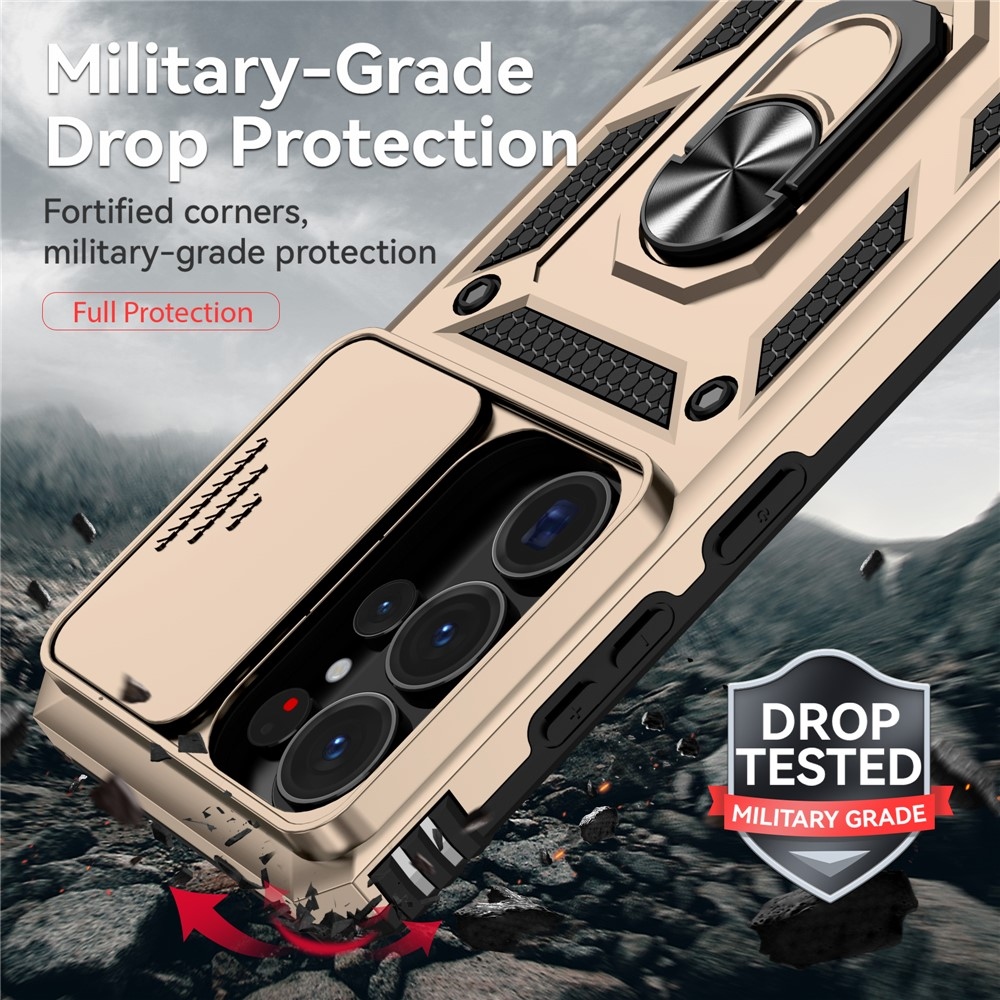 Slide odolný kryt na Samsung Galaxy S26 Ultra - zlatý