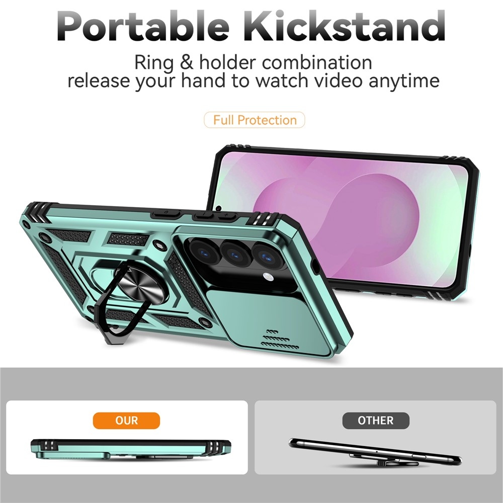 Slide odolný kryt na Samsung Galaxy S26 - zelený