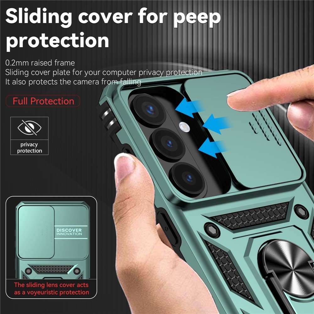 Slide odolný kryt na Samsung Galaxy S26 - zelený