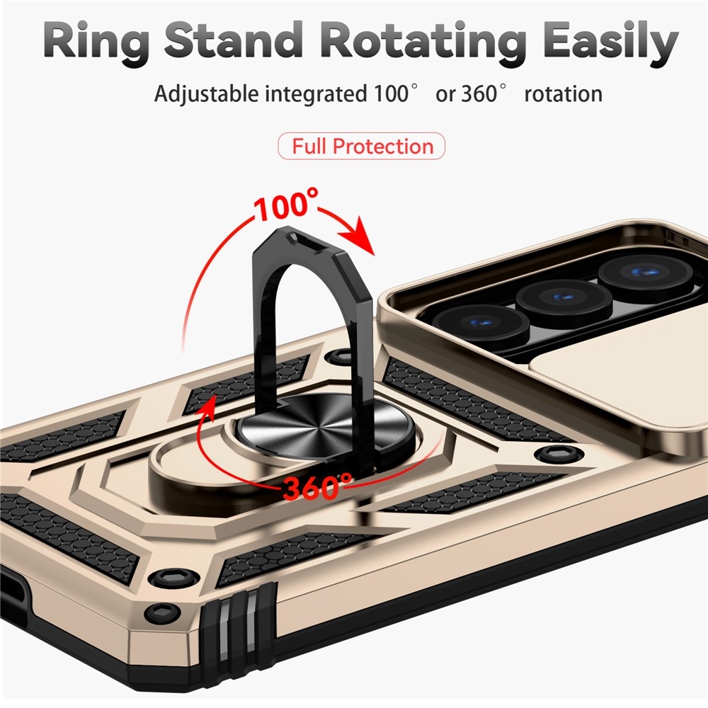 Slide odolný kryt na Samsung Galaxy S26 - zlatý