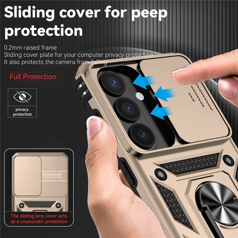 Slide odolný kryt na Samsung Galaxy S26 - zlatý