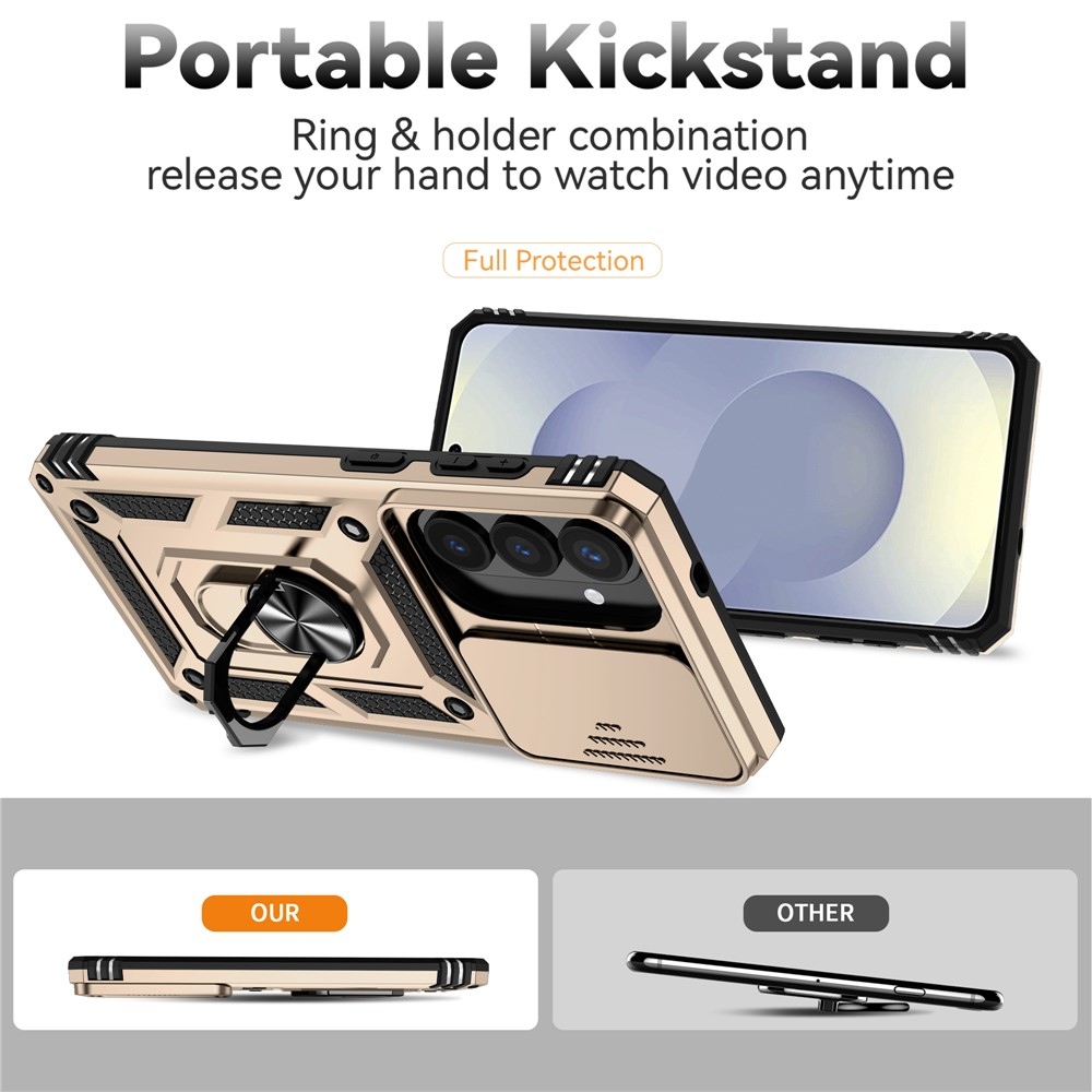 Slide odolný kryt na Samsung Galaxy S26+ - zlatý