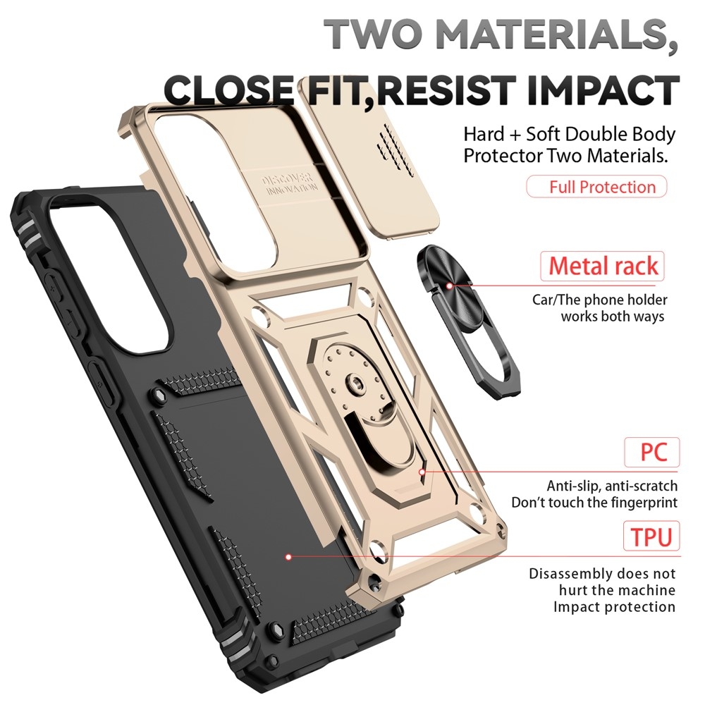 Slide odolný kryt na Samsung Galaxy S26+ - zlatý