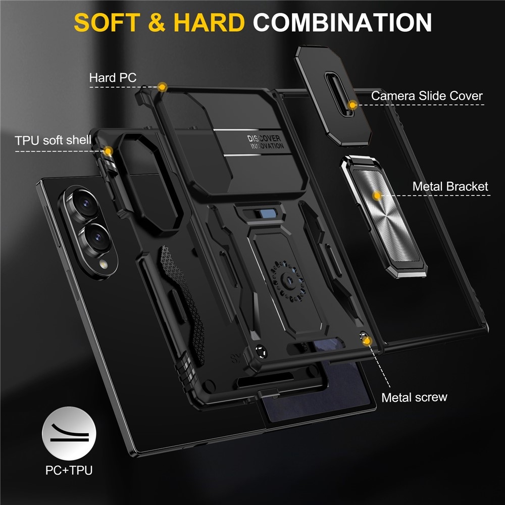 Slide odolný kryt na Samsung Galaxy Z Fold8 5G - černý