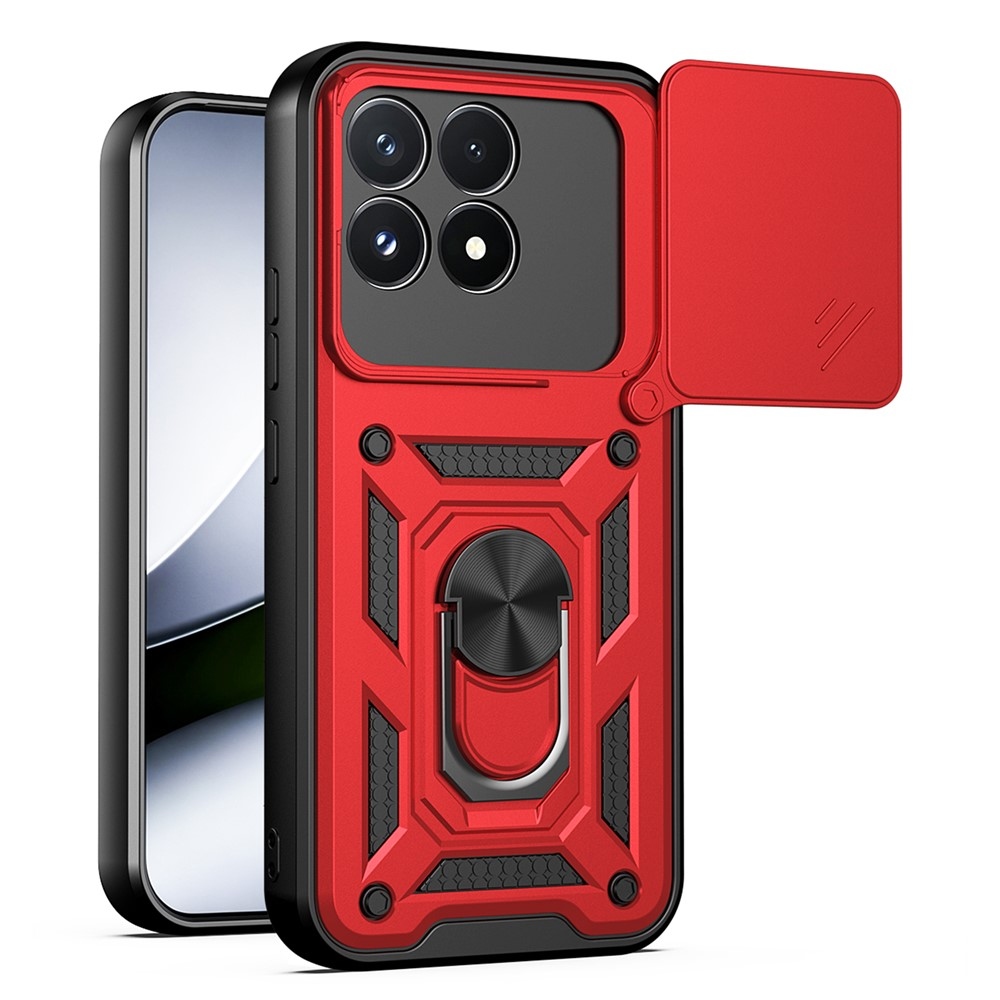 Slide odolný kryt na Xiaomi Poco F9 Pro 5G - červený