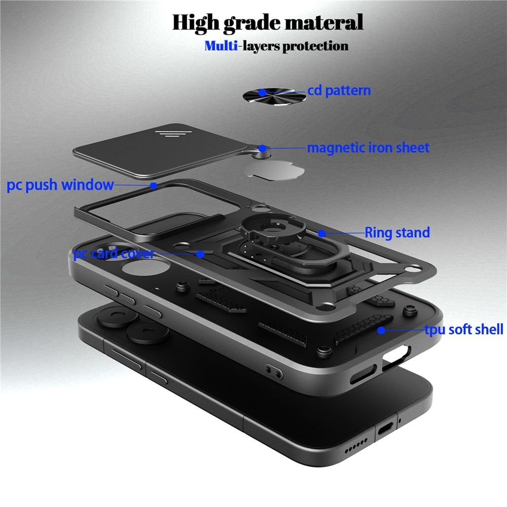 Slide odolný kryt na Xiaomi Poco X8 Pro 5G - černý
