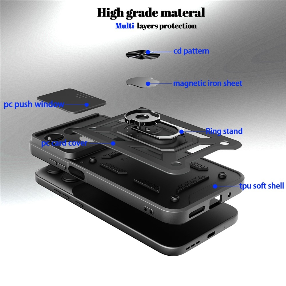 Slide odolný kryt na Xiaomi Poco X8 Pro Max 5G - černý