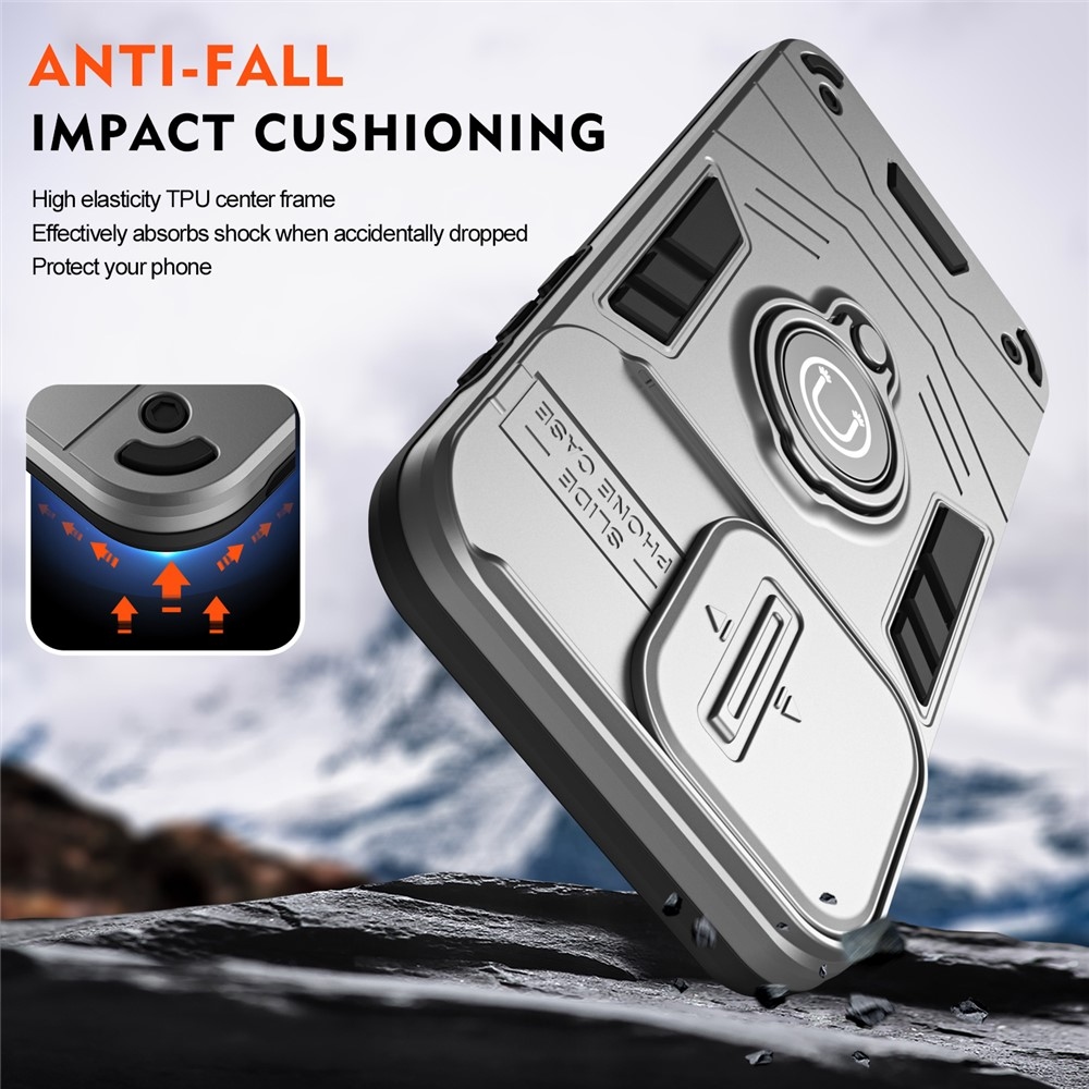 Slide odolný kryt na Xiaomi Redmi 15C 4G (171mm)/Poco C85 4G (171mm) - šedý