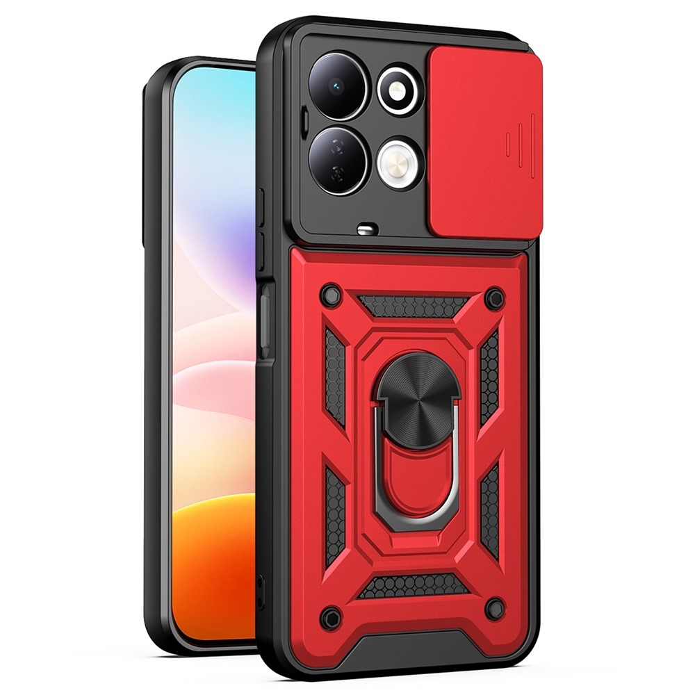 Slide odolný kryt na Xiaomi Redmi 17 4G/5G - červený