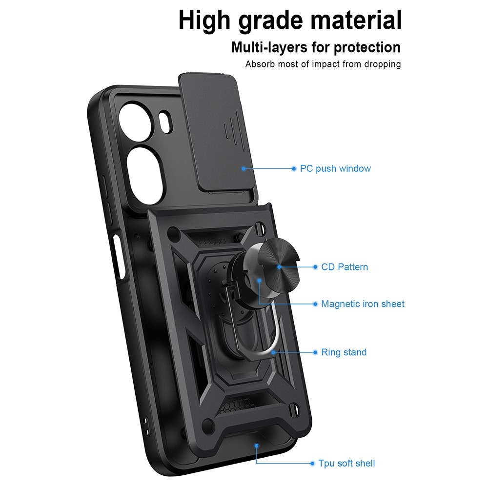 Slide odolný kryt na Xiaomi Redmi A7 Pro - černý