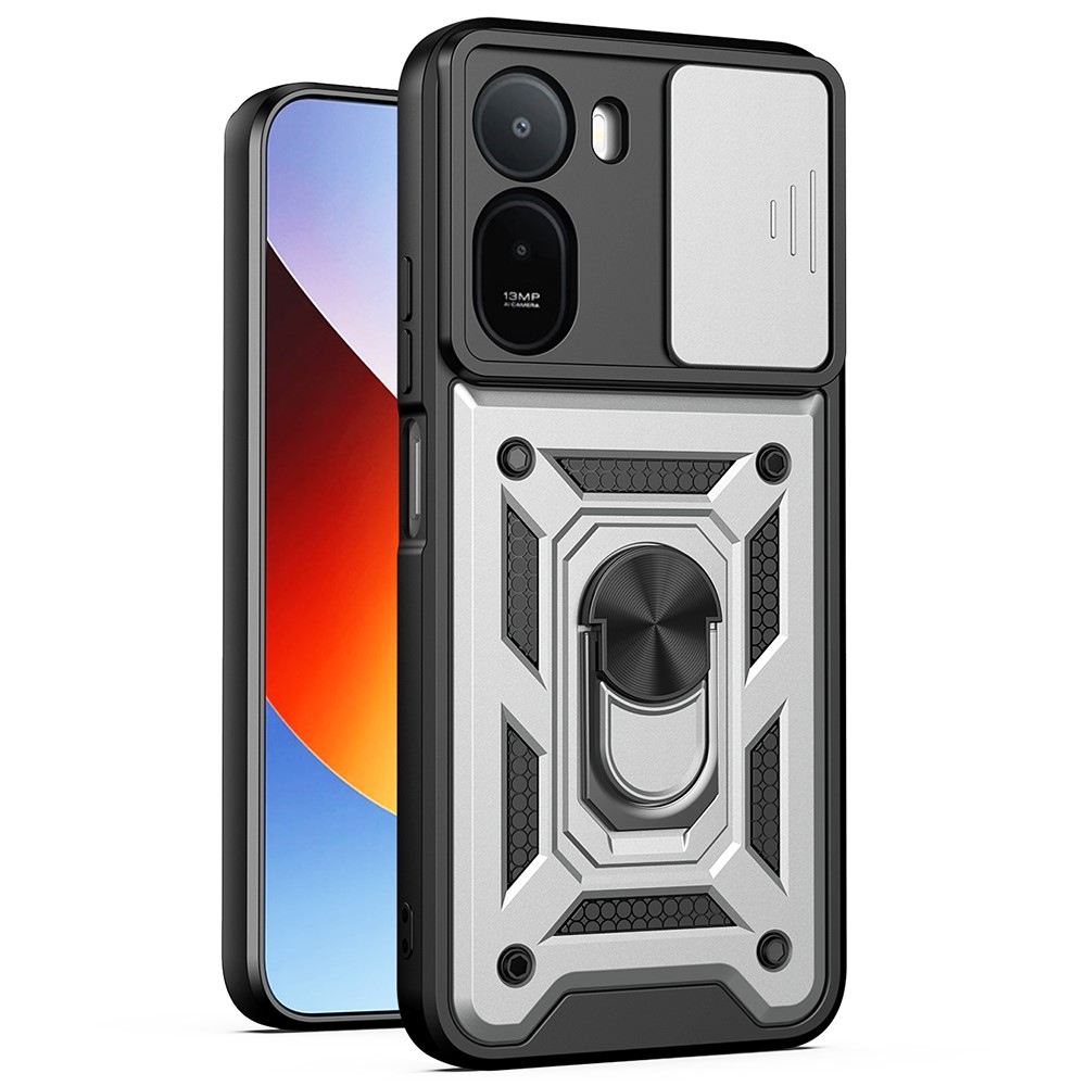 Slide odolný kryt na Xiaomi Redmi A7 Pro - stříbrný