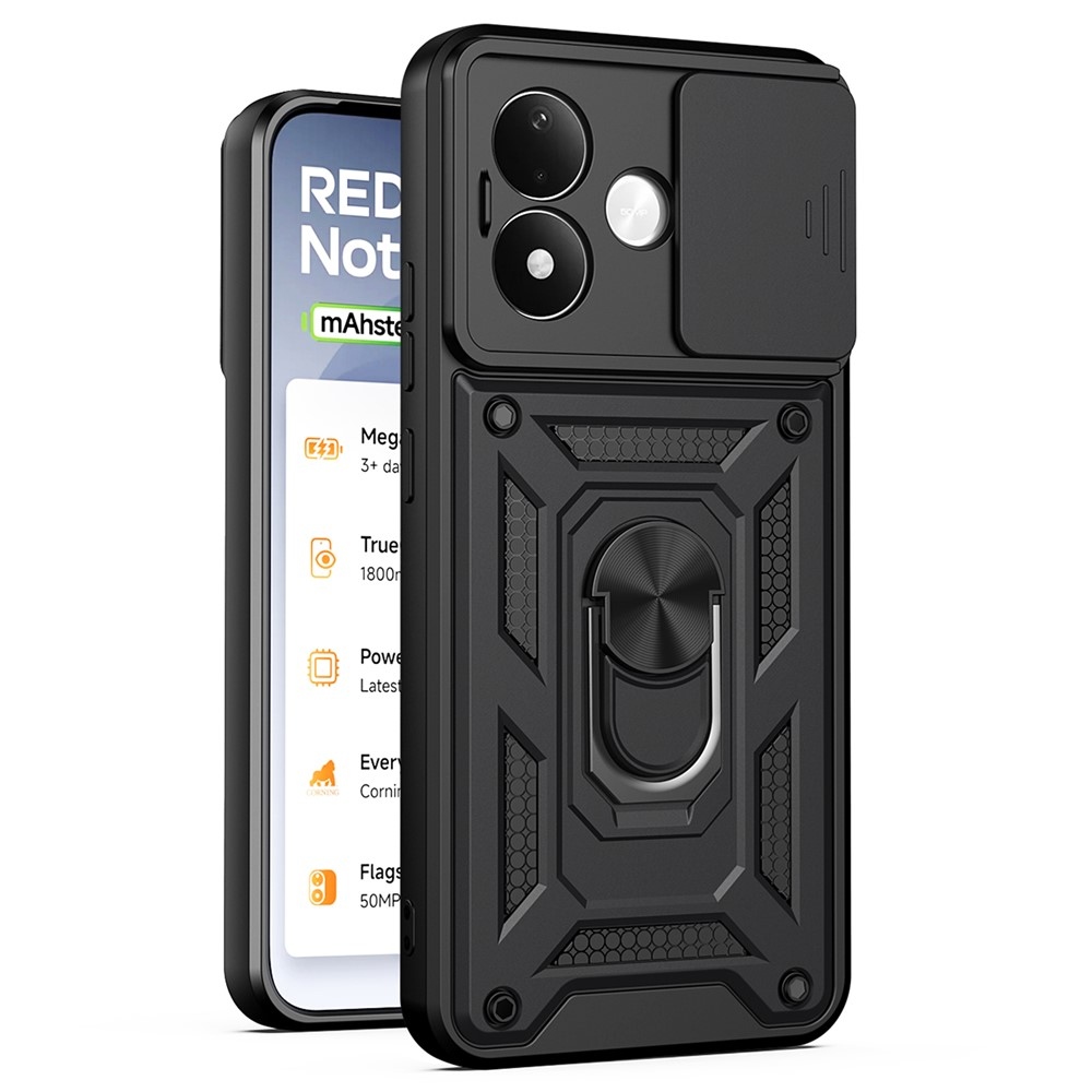 Slide odolný kryt na Xiaomi Redmi Note 17 4G/5G - černý