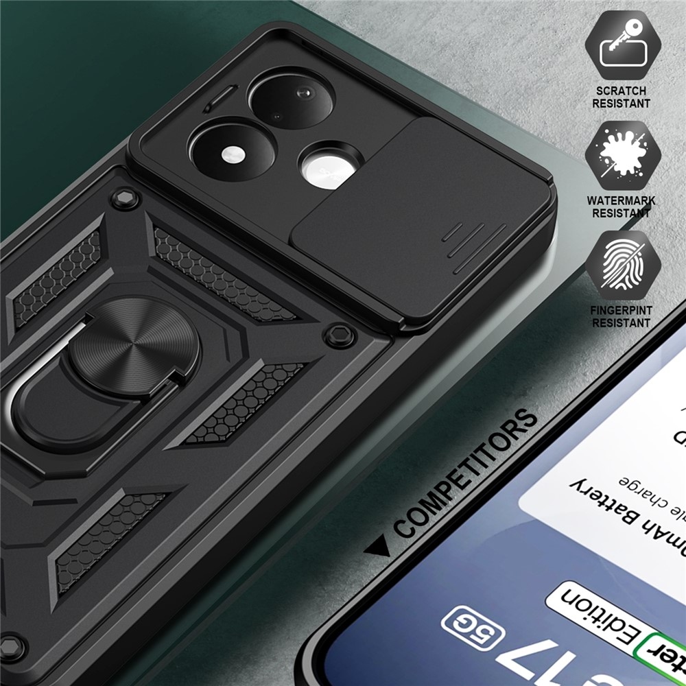Slide odolný kryt na Xiaomi Redmi Note 17 Pro 5G - černý