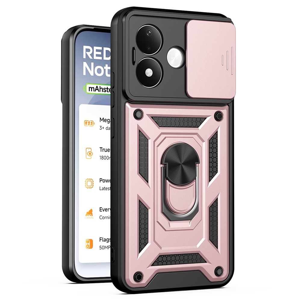 Slide odolný kryt na Xiaomi Redmi Note 17 Pro 5G - růžovozlatý