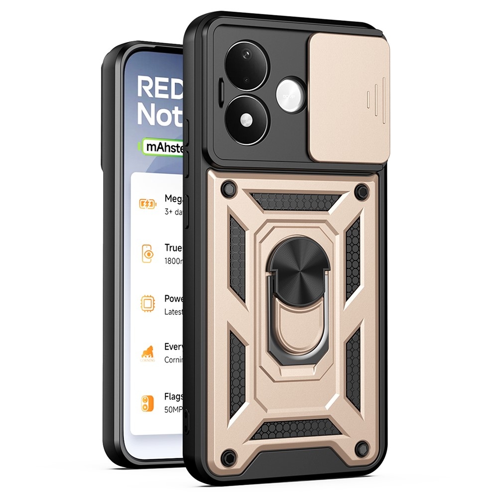 Slide odolný kryt na Xiaomi Redmi Note 17 Pro 5G - zlatý