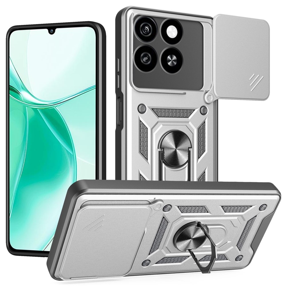 Slide odolný kryt na ZTE Blade A35 - stříbrný