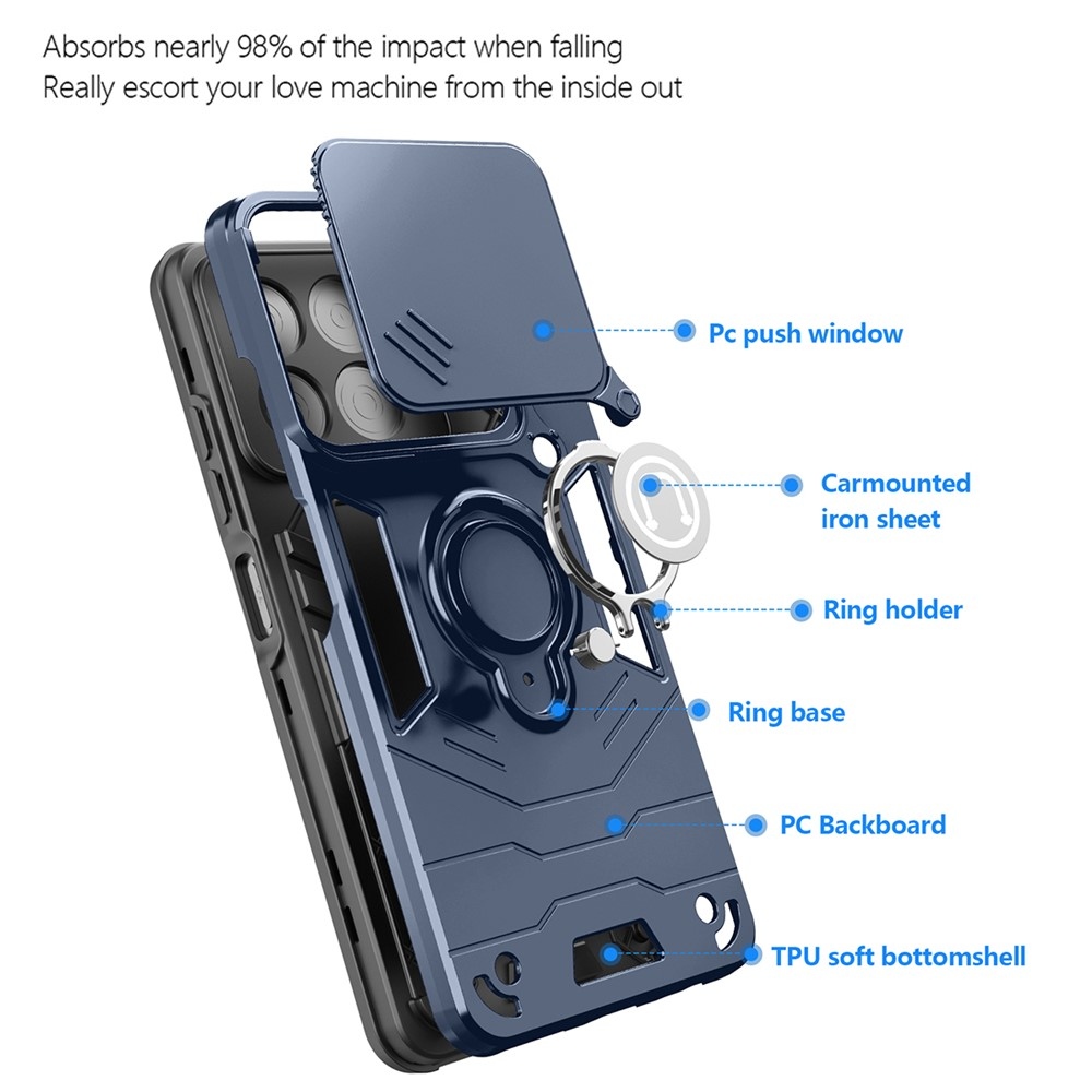 Slide odolný kryt na ZTE Blade A56 - modrý