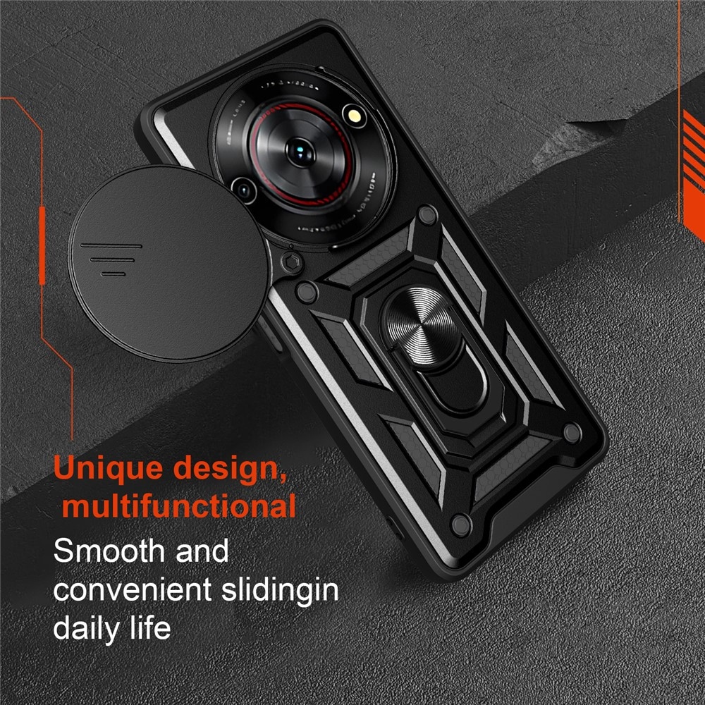 Slide odolný kryt na ZTE Blade A75 5G - černý