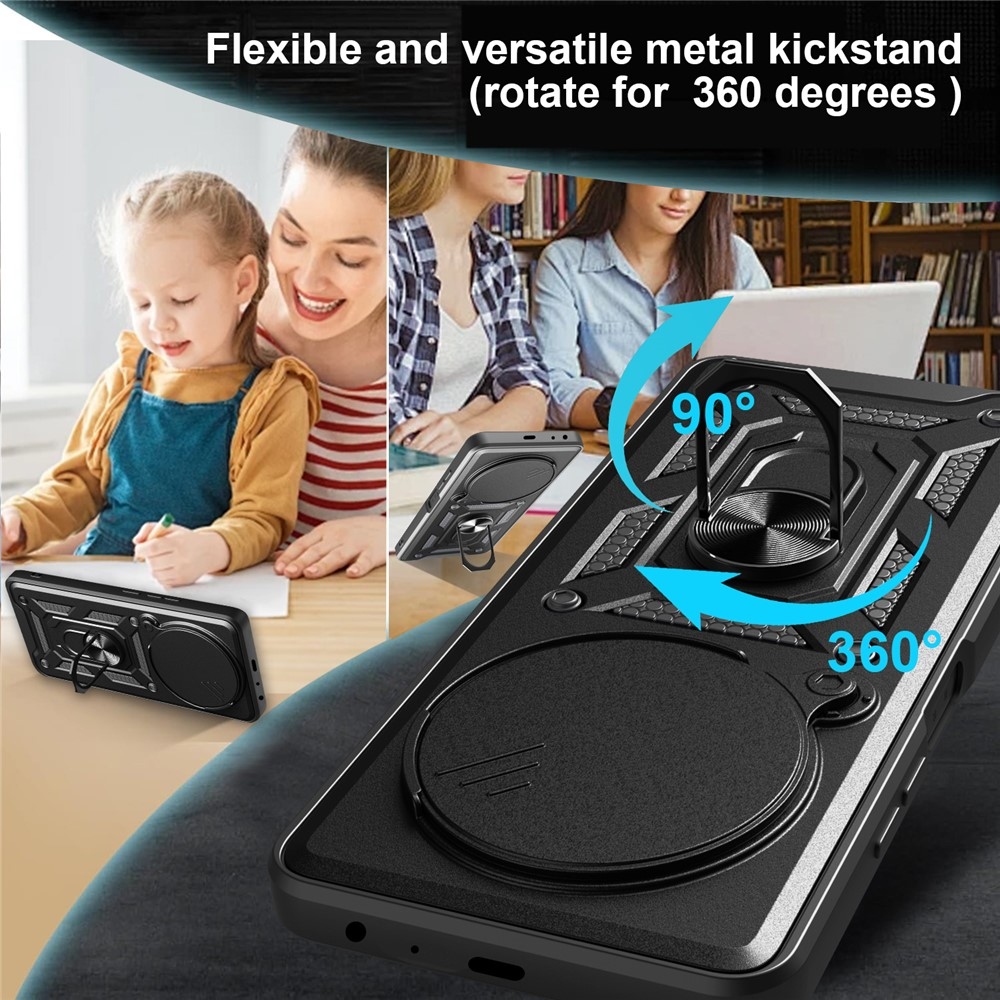 Slide odolný kryt na ZTE Blade A75 5G - černý