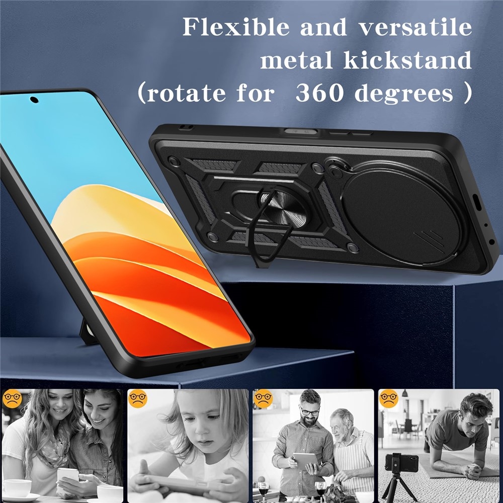 Slide odolný kryt na ZTE Blade A75 5G - černý