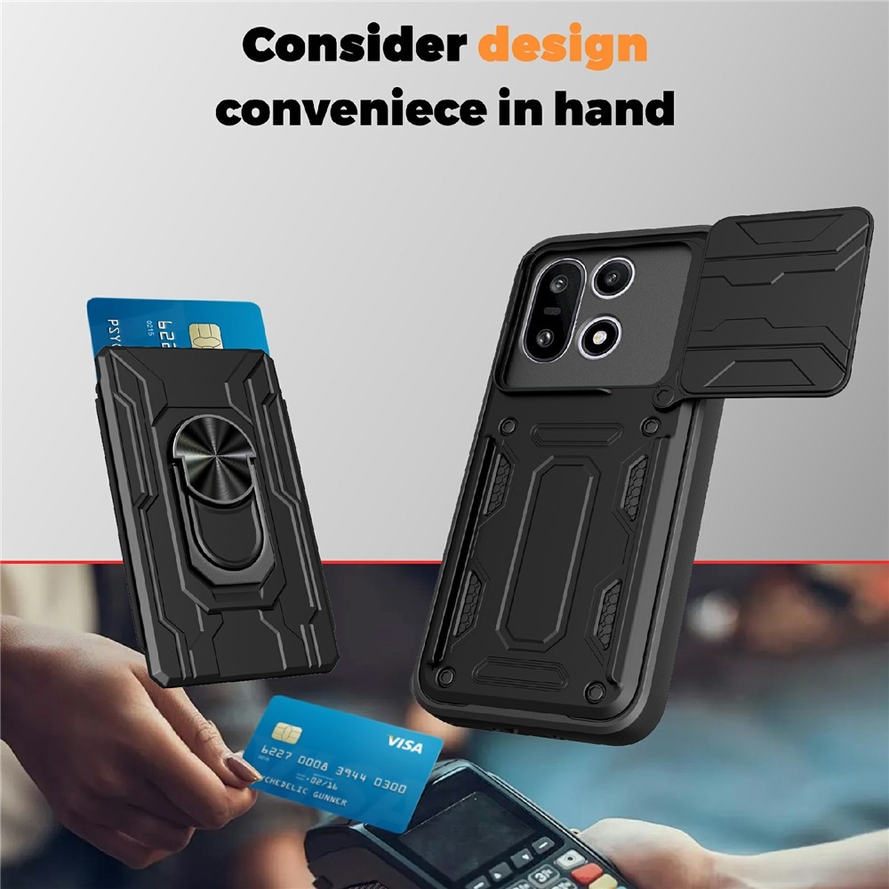 Slider odolný kryt na OnePlus 15 5G - černý