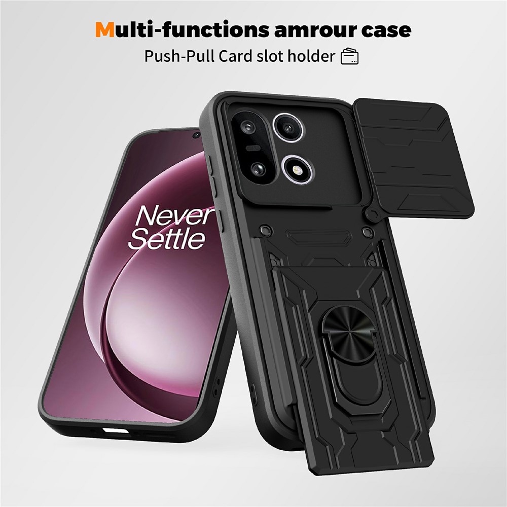 Slider odolný kryt na OnePlus 15 5G - černý