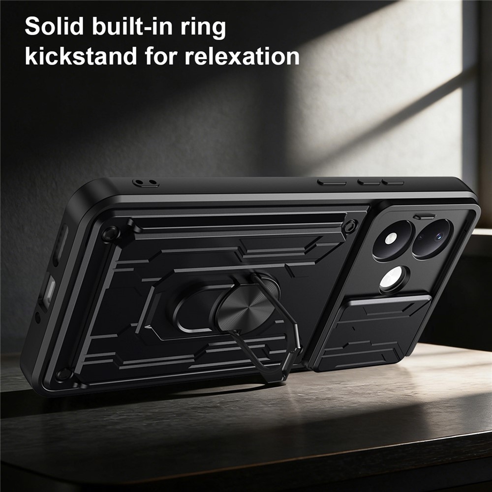 Slider odolný kryt na Xiaomi Redmi Note 17 Pro 5G - černý