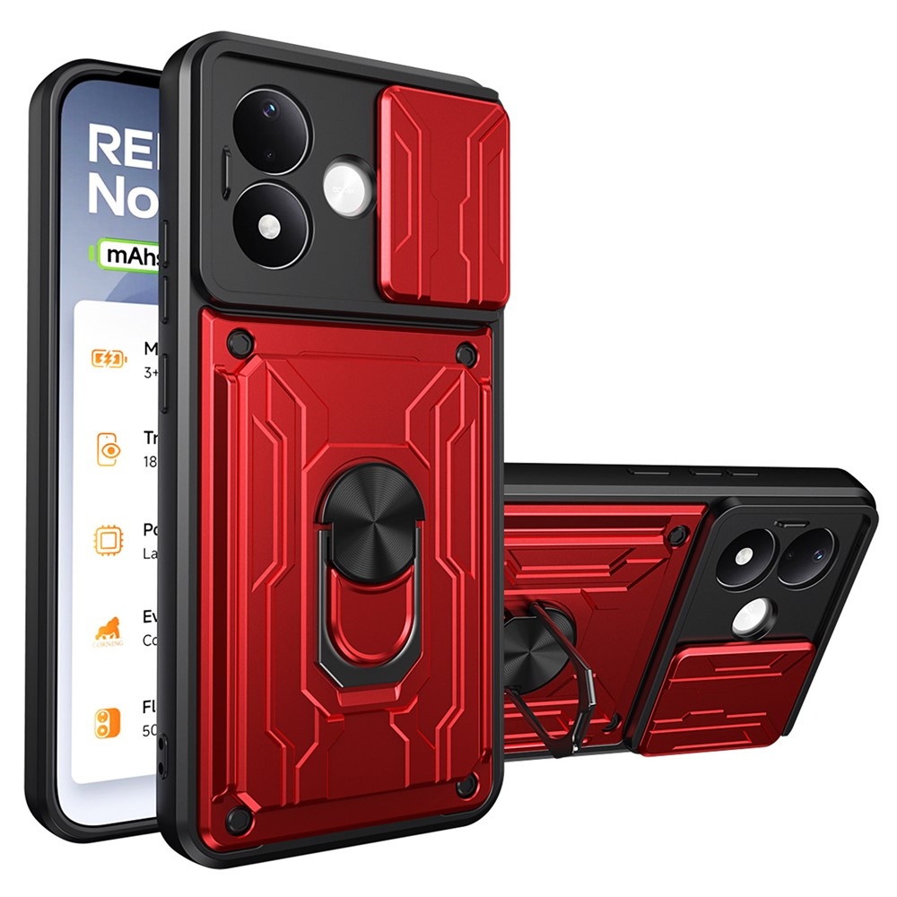 Slider odolný kryt na Xiaomi Redmi Note 17 Pro 5G - červený