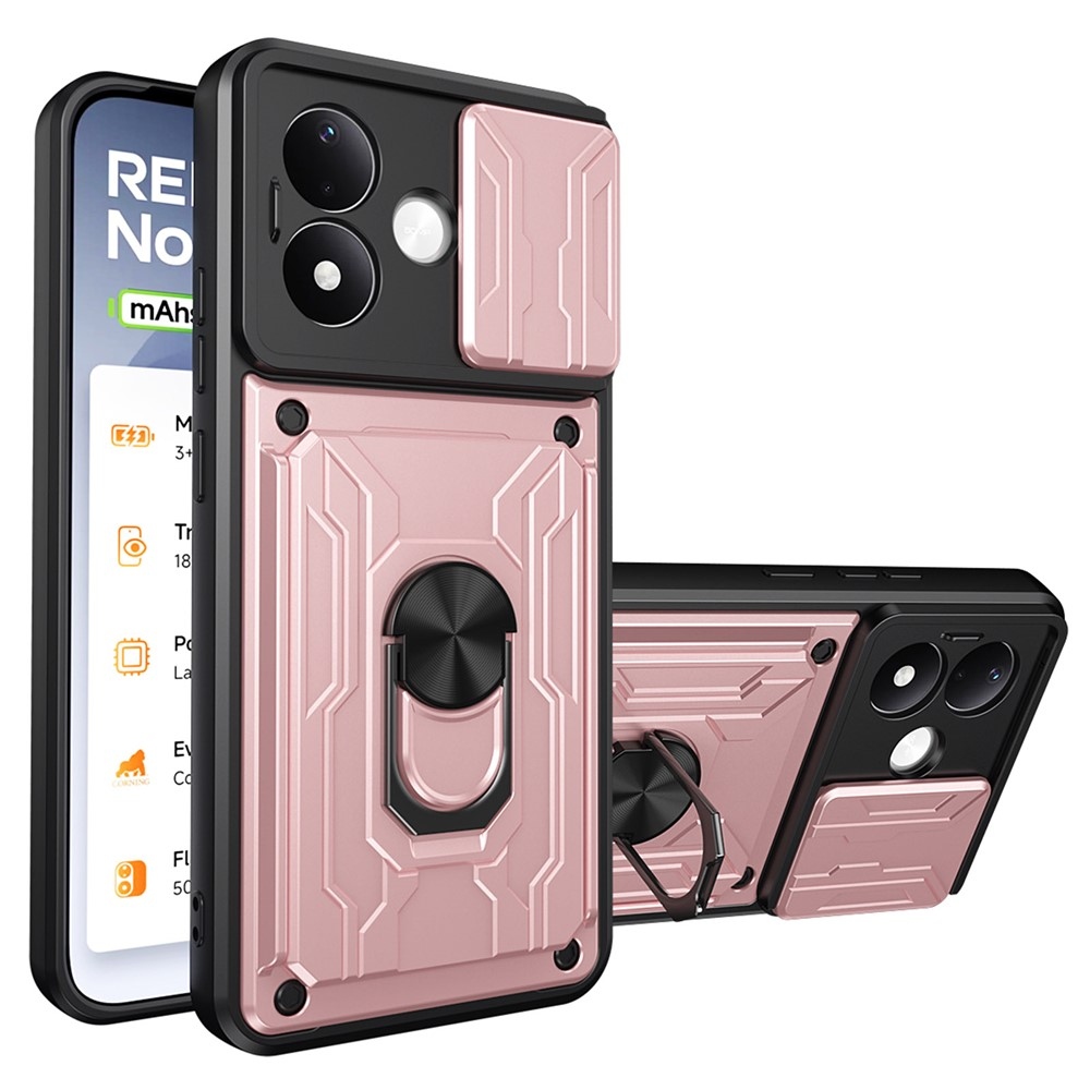 Slider odolný kryt na Xiaomi Redmi Note 17 Pro 5G - růžovozlatý