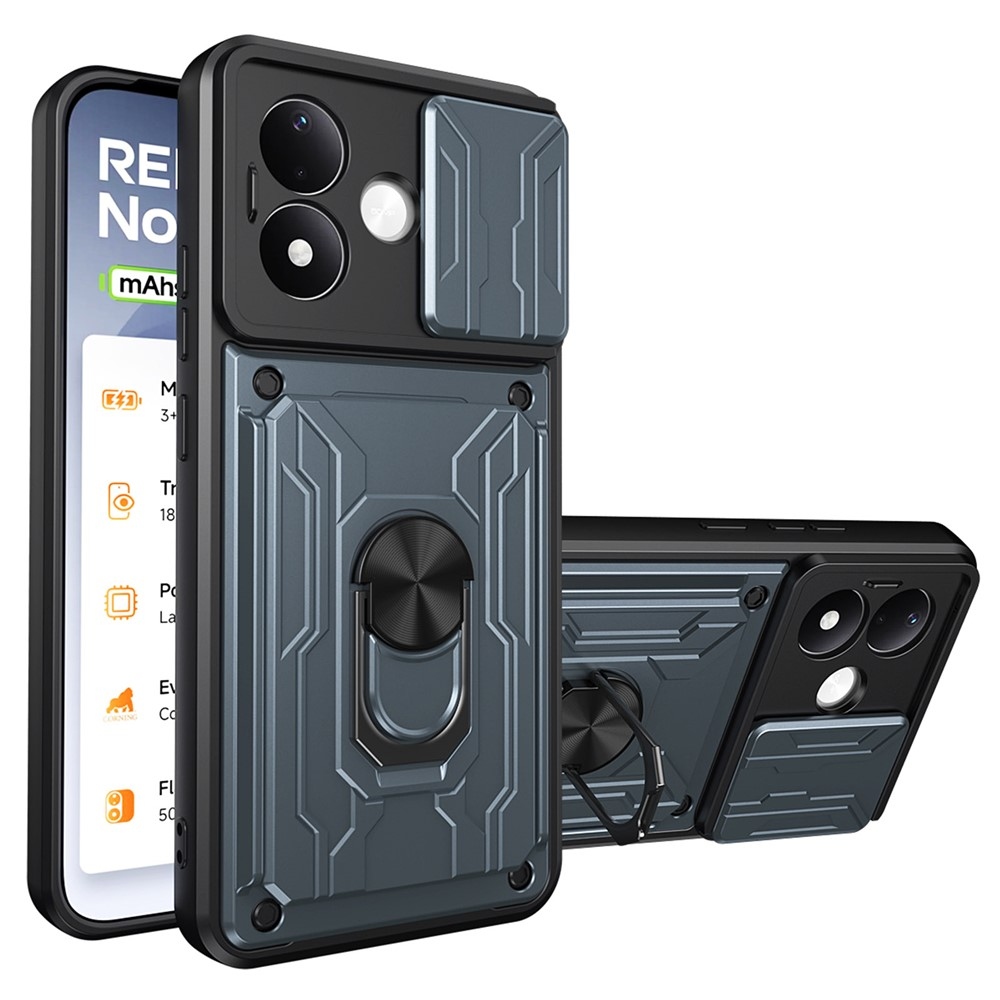 Slider odolný kryt na Xiaomi Redmi Note 17 Pro 5G - šedý