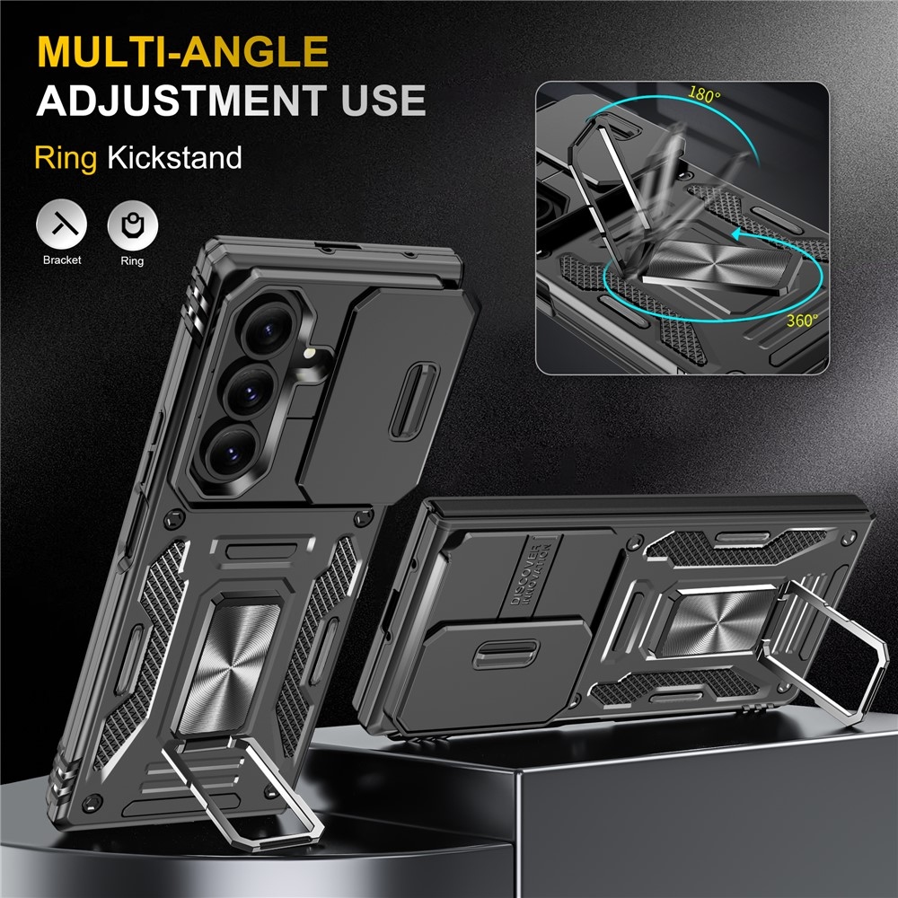 Slides odolný kryt na Samsung Galaxy Z Fold7 5G - černý