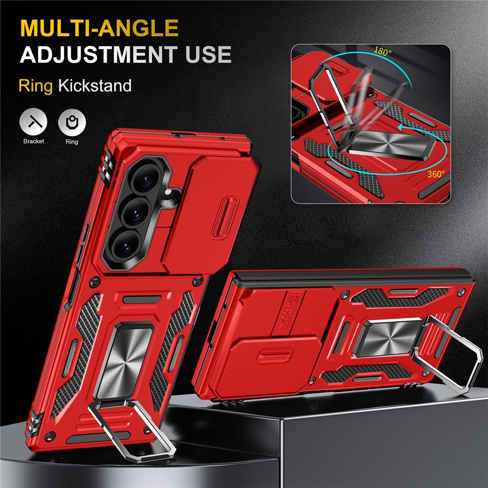 Slides odolný kryt na Samsung Galaxy Z Fold7 5G - červený
