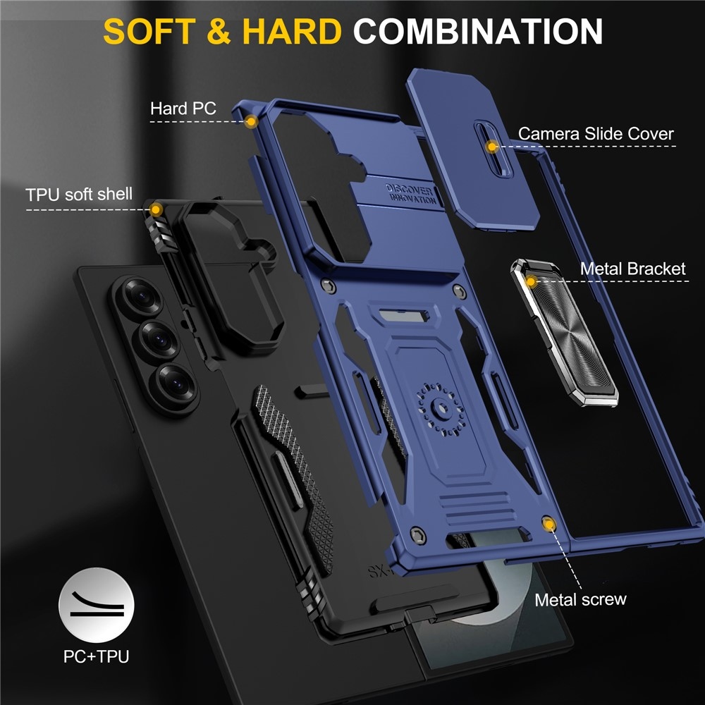 Slides odolný kryt na Samsung Galaxy Z Fold7 5G - modrý