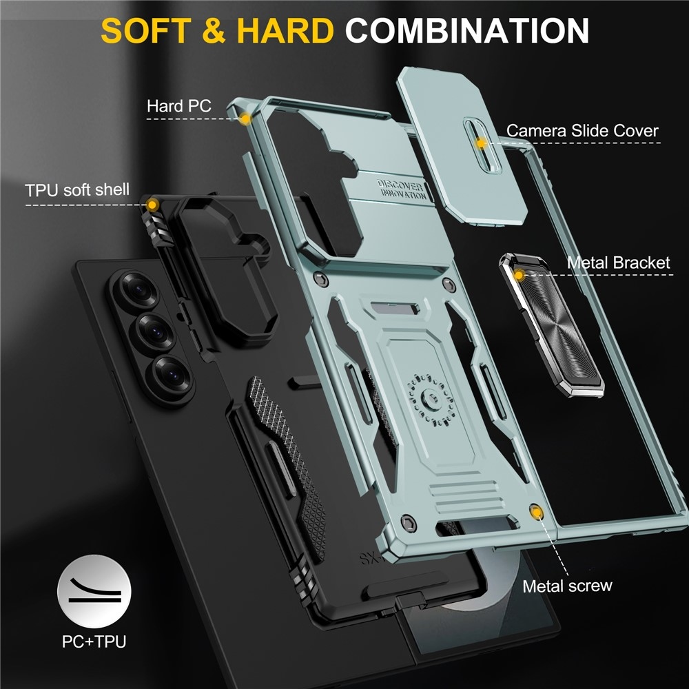 Slides odolný kryt na Samsung Galaxy Z Fold7 5G - zelený