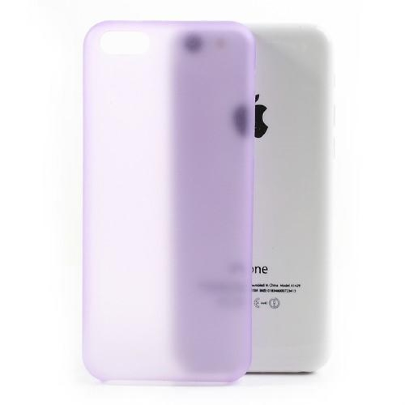 Slim plastový obal na iPhone 5C - fialový