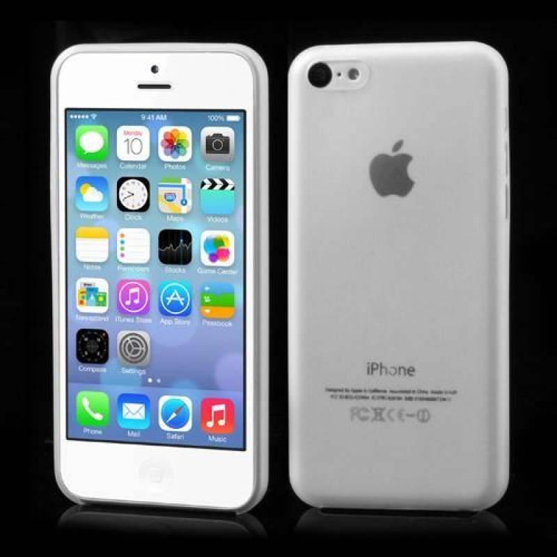 Slim plastový obal na iPhone 5C - transparentní