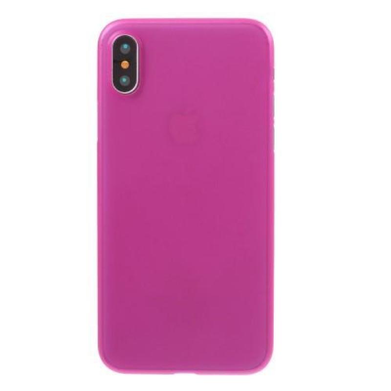 Slim plastový obal na iPhone X - rose